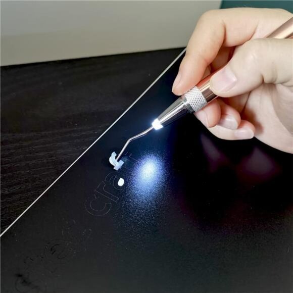 LED Weeding Tools for Vinyl with Light with Pin and Hook for Removing Tiny - Picture 3 of 7